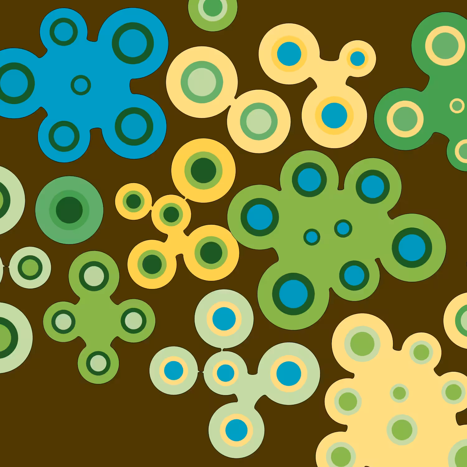 Geometric colorful shapes (Free edition) #61