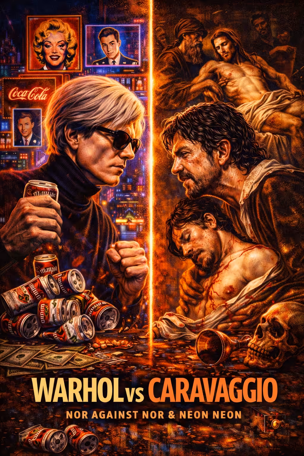 DEMON MONARCH: WARHOL vs CARAVAGGIO