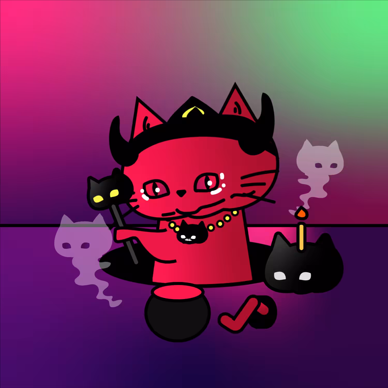 Whatever cat GIFFFFF X THAIGHOST #07