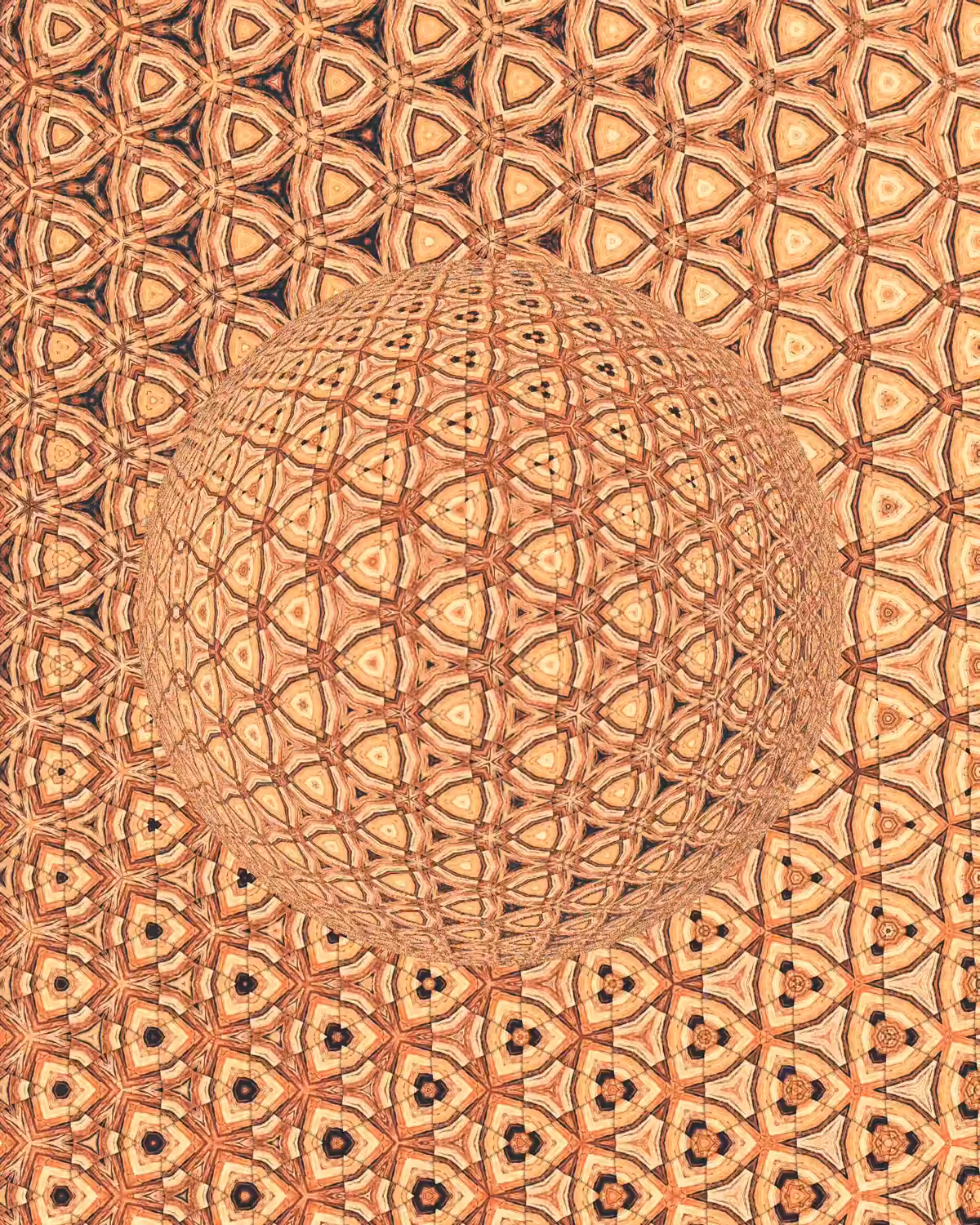 Ambient Debussy in Hex Mirror Sphere