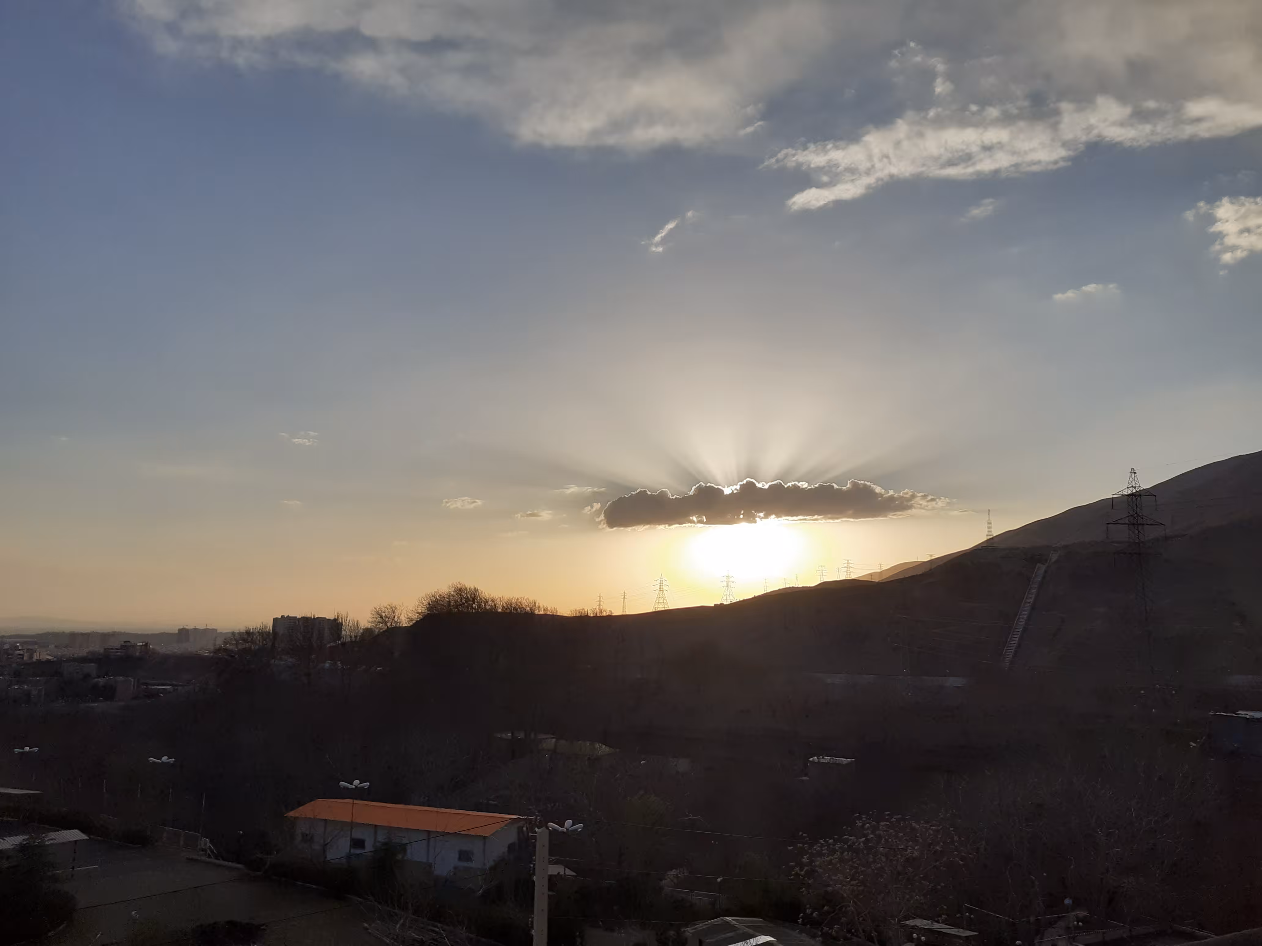 SUNSET AND CLOUD