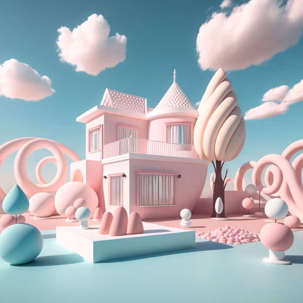Pink villa