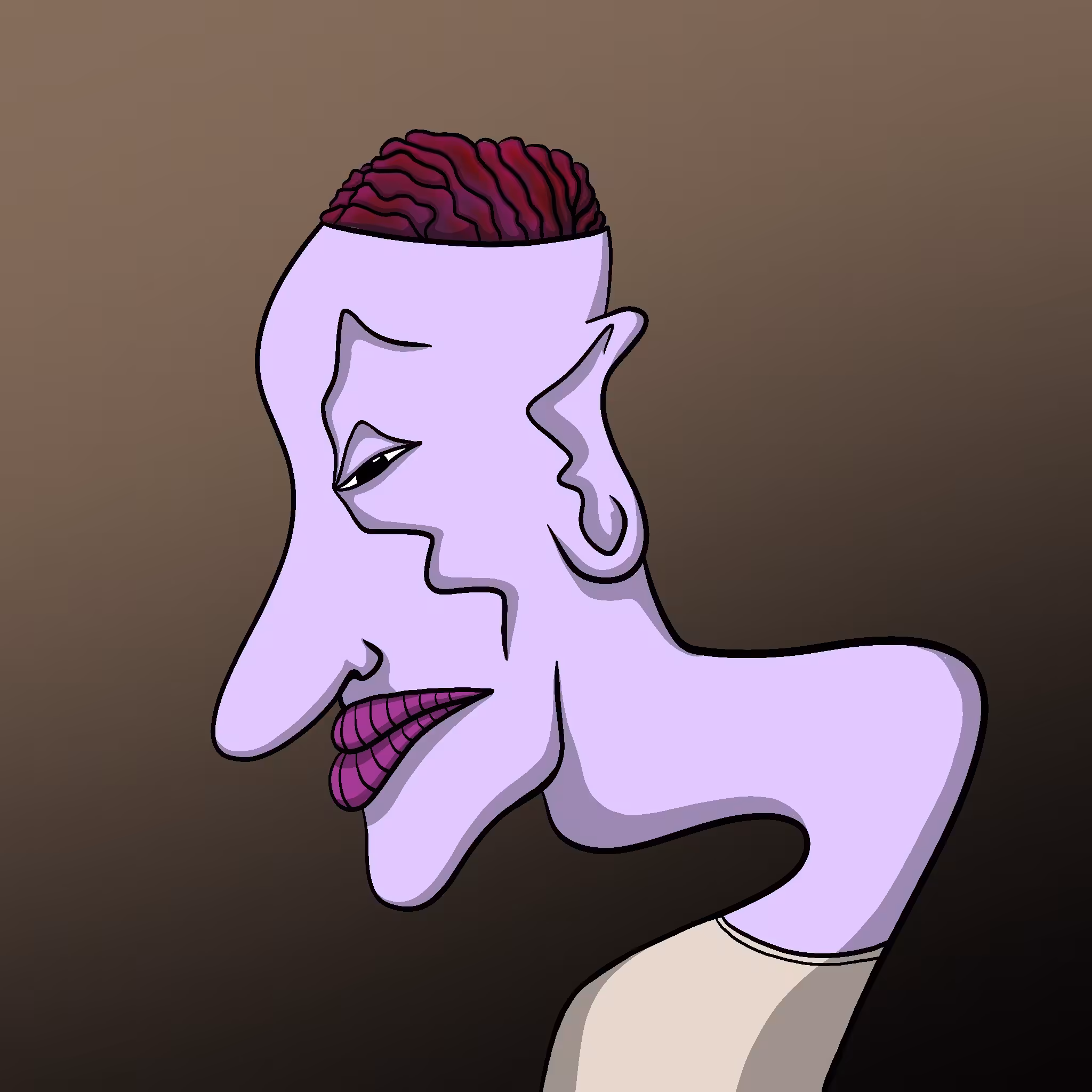 FAWKFACES: #75 Brain Head Face 