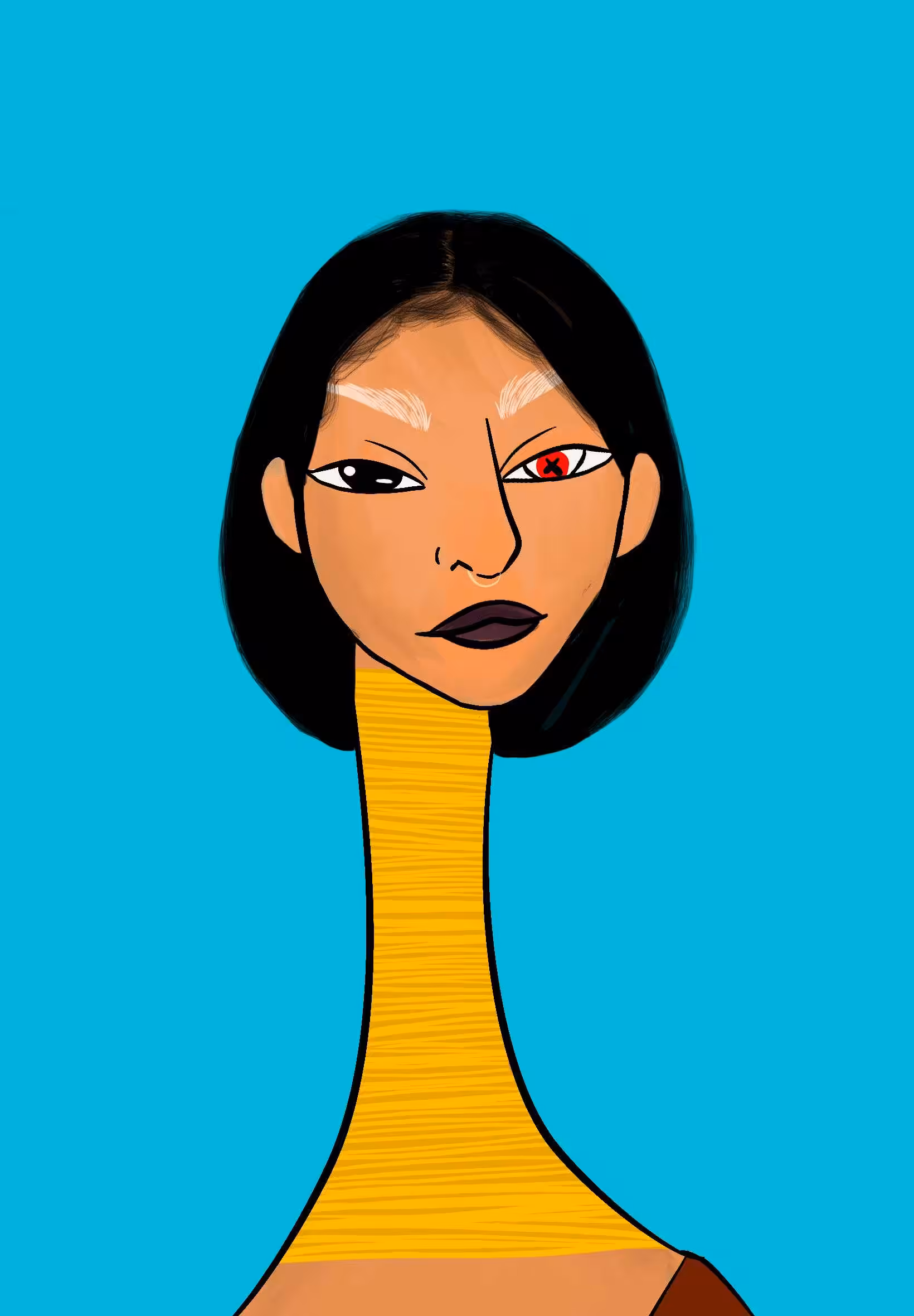 Long Neckie Ladies: Long Neckie Lady #1451