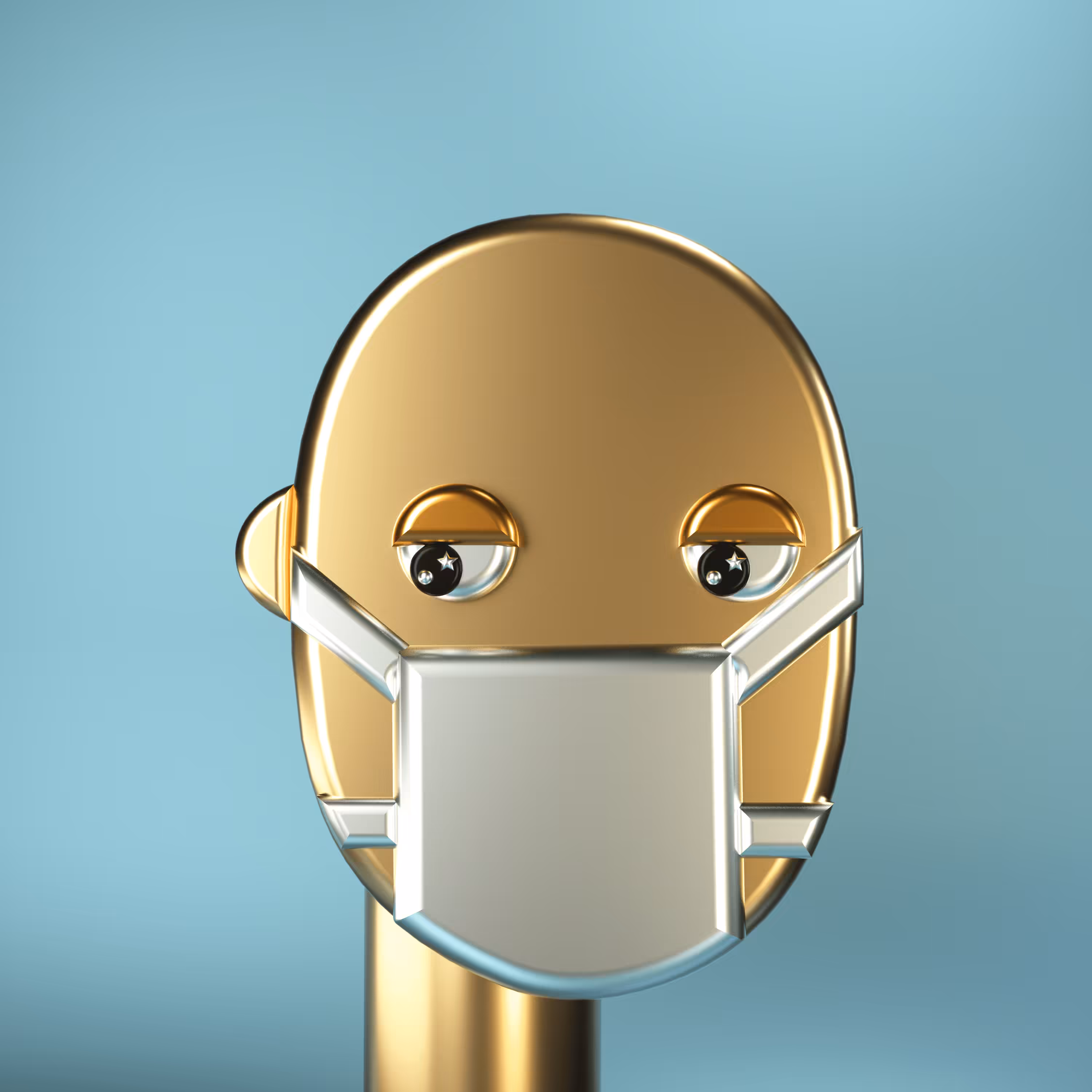 3D Chrome Punks: 3D Chrome Punk #0108