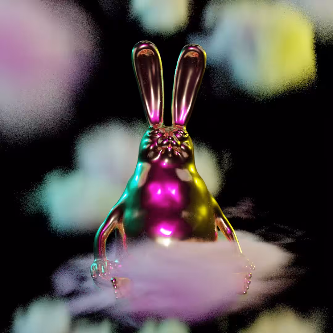 "BE HARE NOW" #000000 (Gold2)