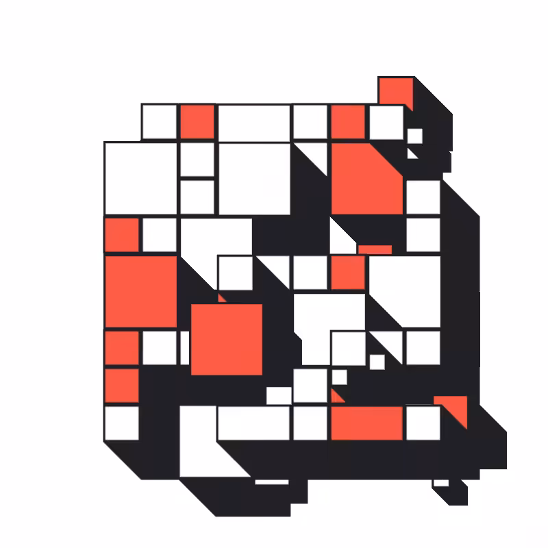 Hypnotic Hovering Grid #19