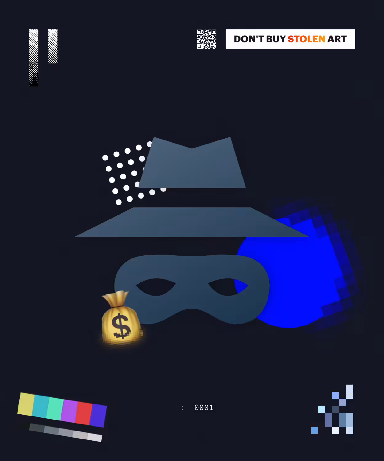 Abstractivism III - Don't Buy Stolen Art