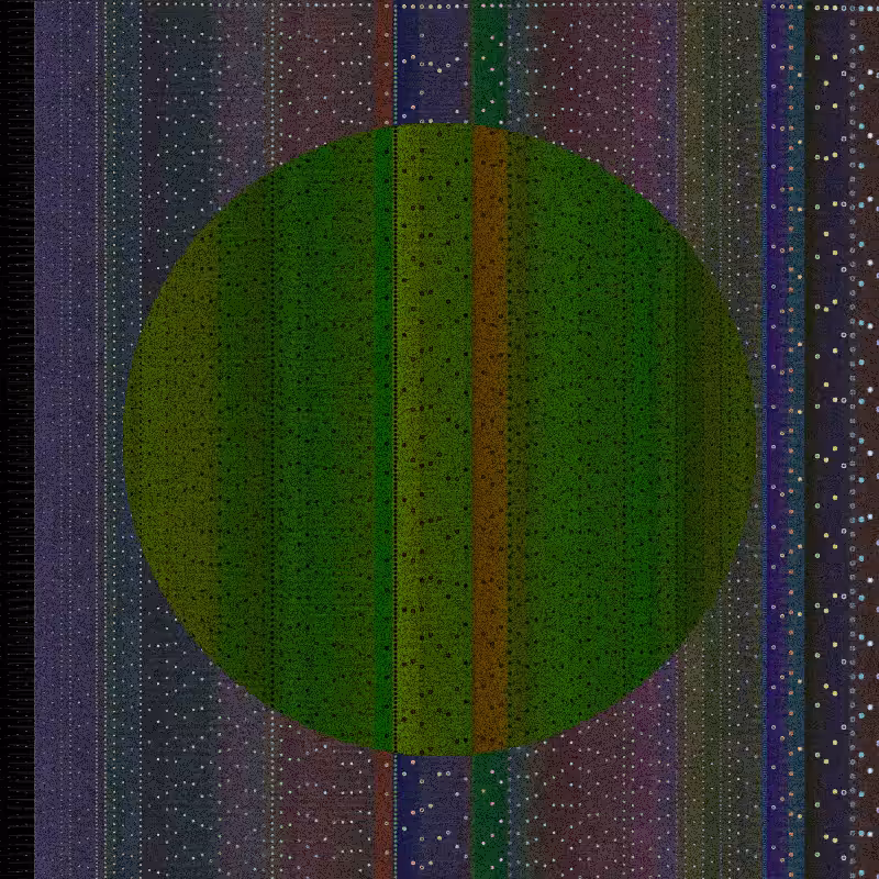 Columns & circle #16