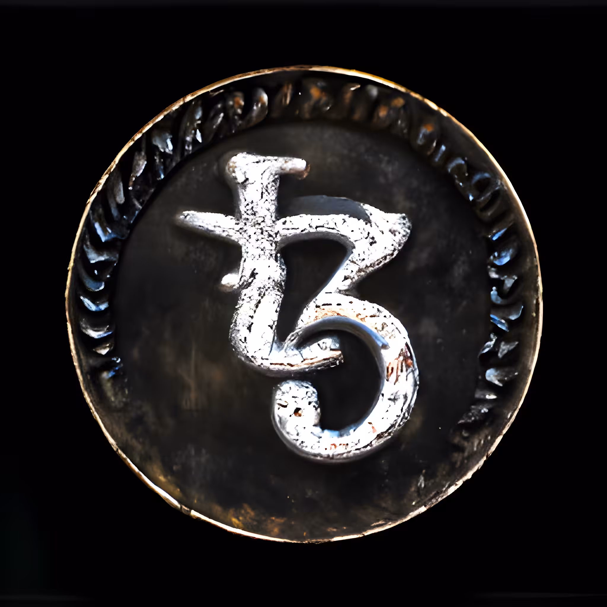 One (1) Tezos Coin (Dark II)