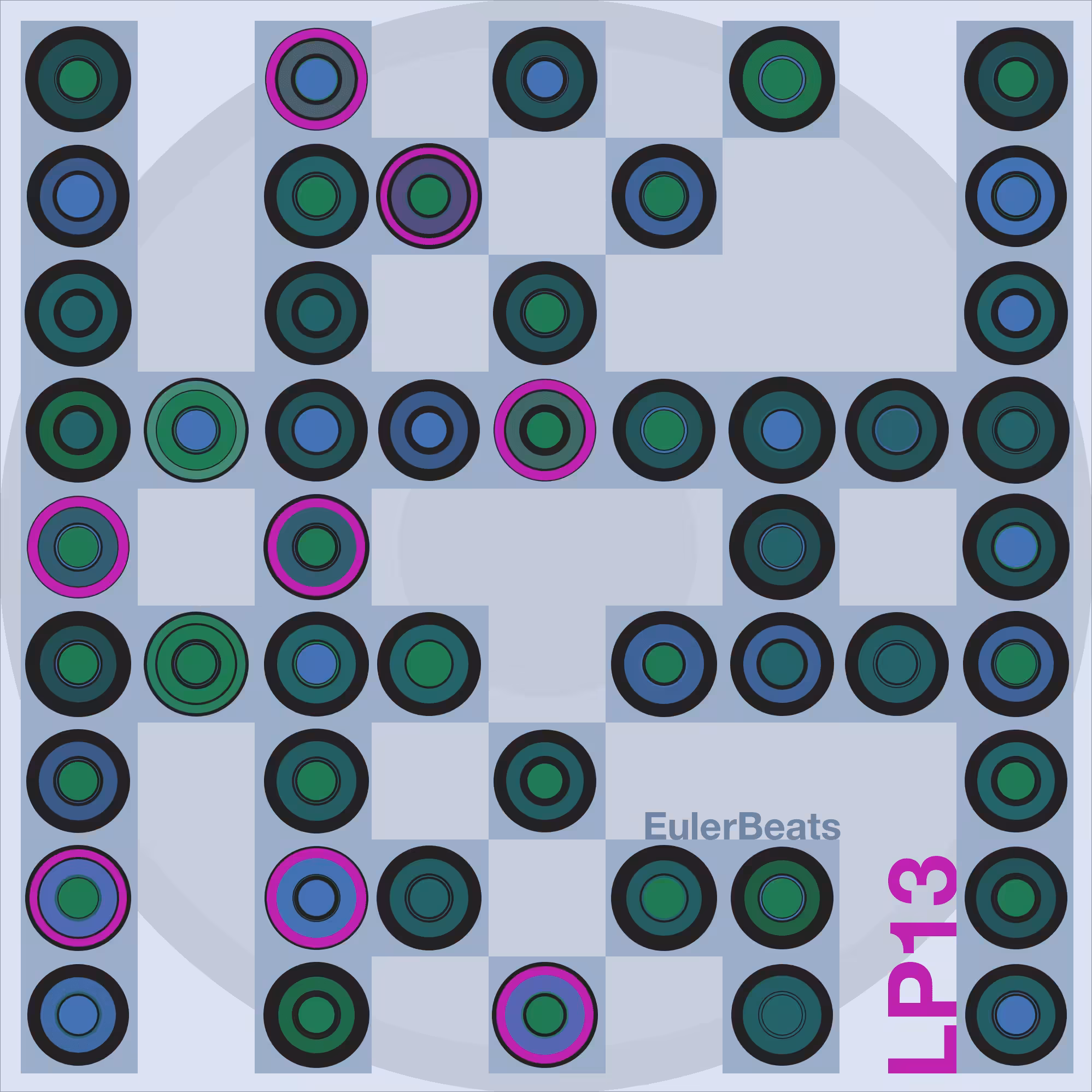 Eulerbeats LP13 Generative Cover Art: #59