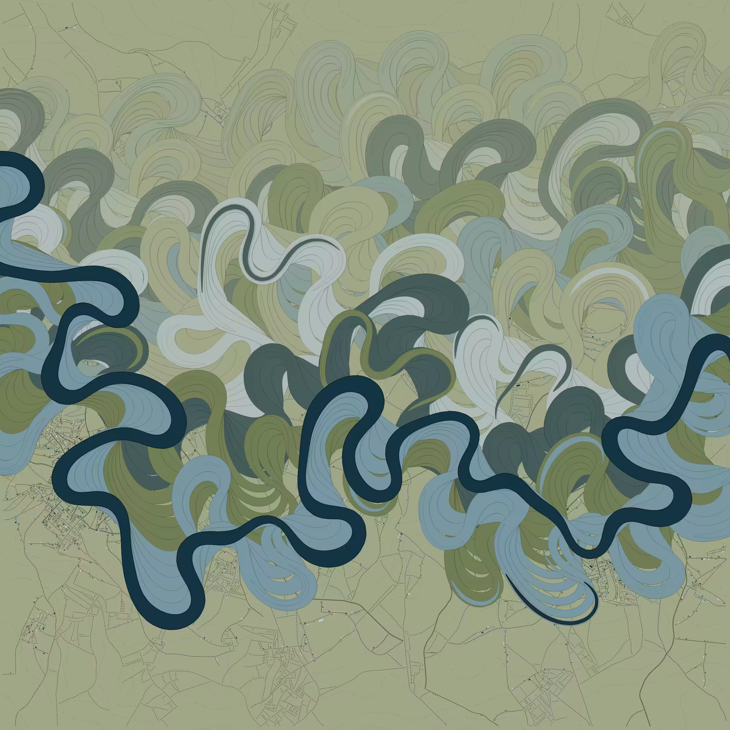Ancient Courses of Fictional Rivers #314