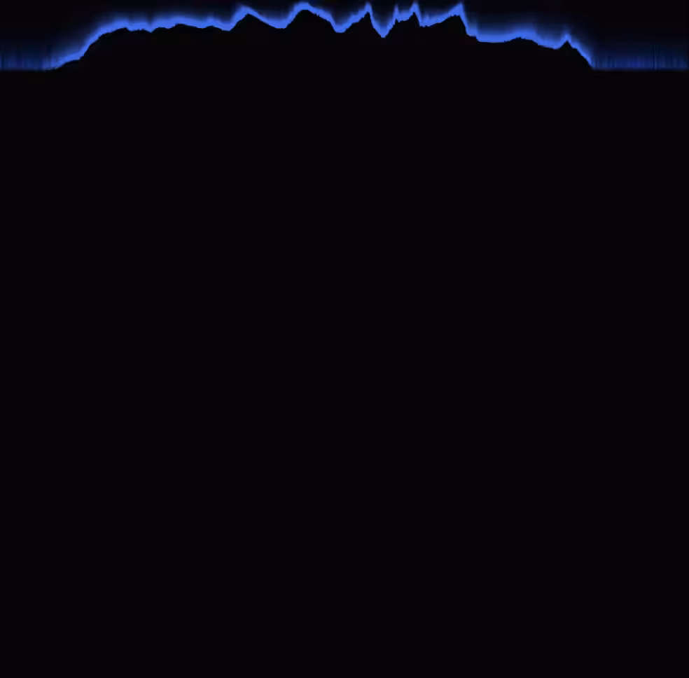 Raining Pixels #133 Royal Blue, Matrix Style