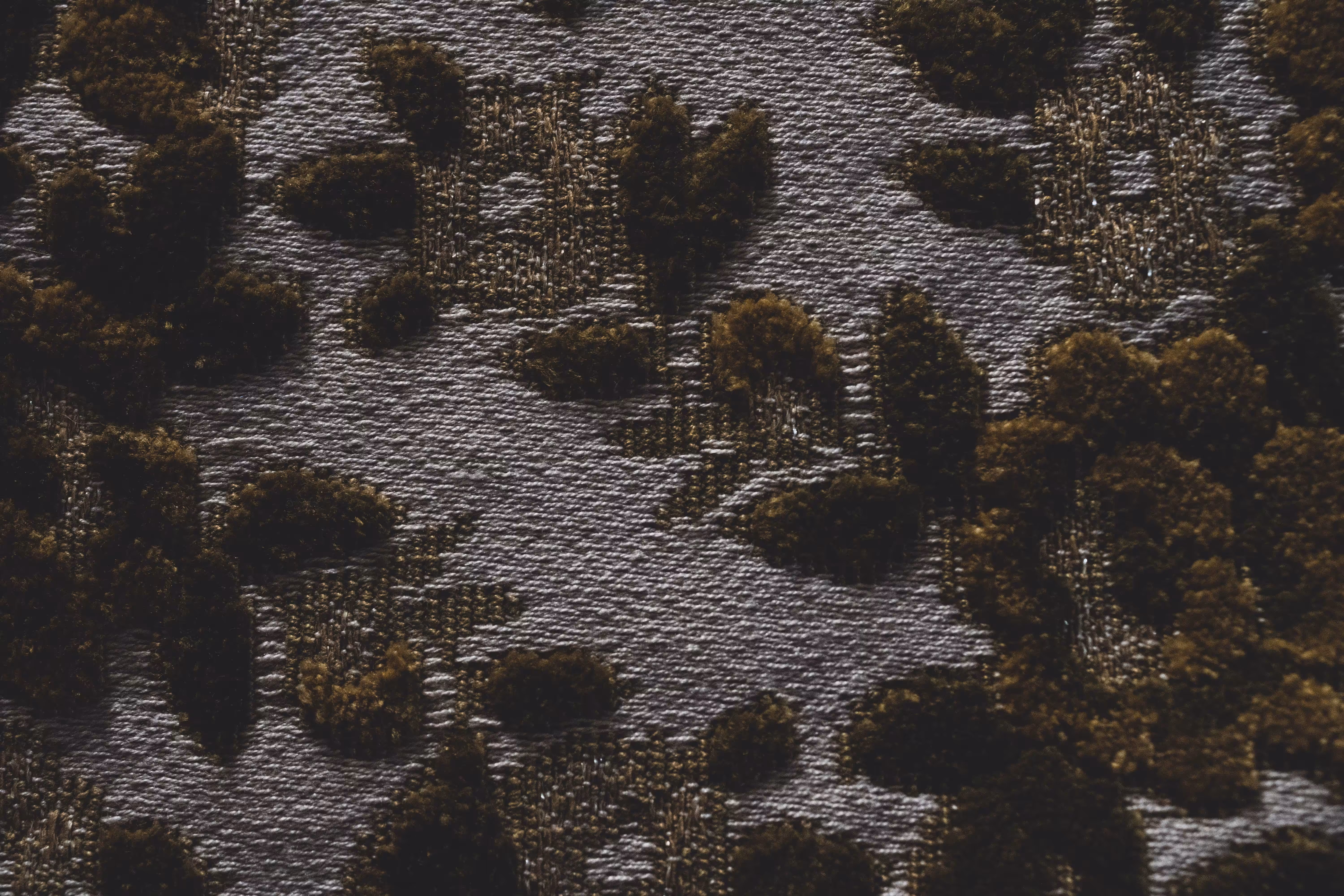 An embroidered rug