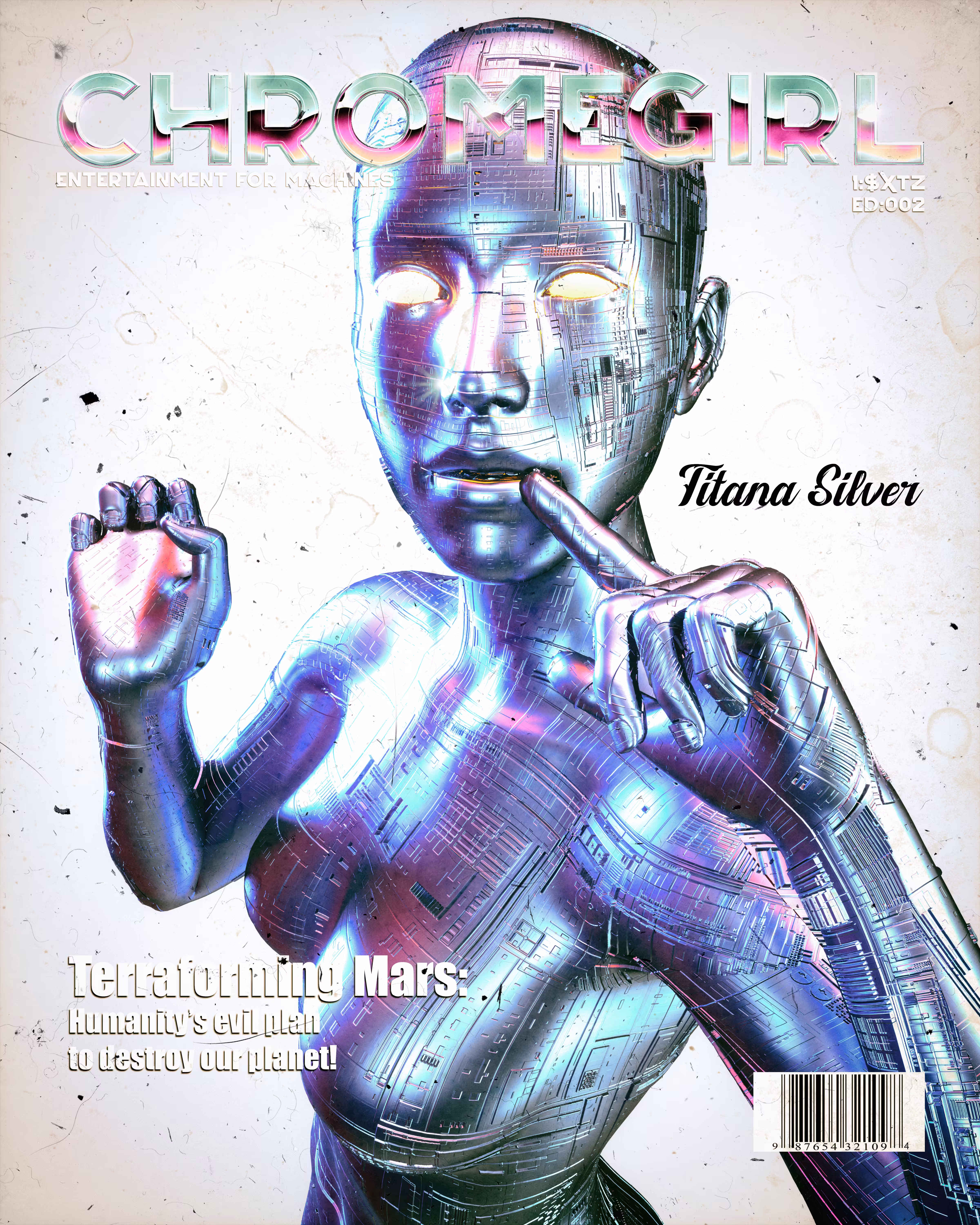 Chromegirl Magazine Cover #002