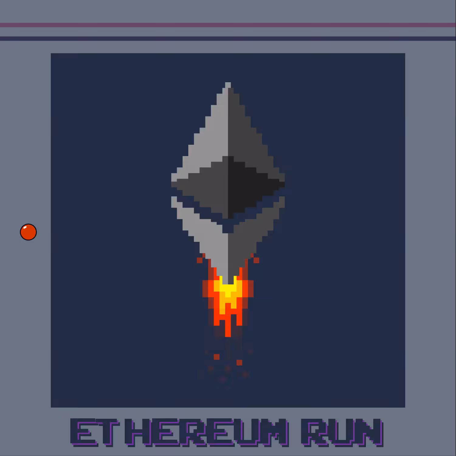 Ethereum Run - Pixel Art - Gameboy