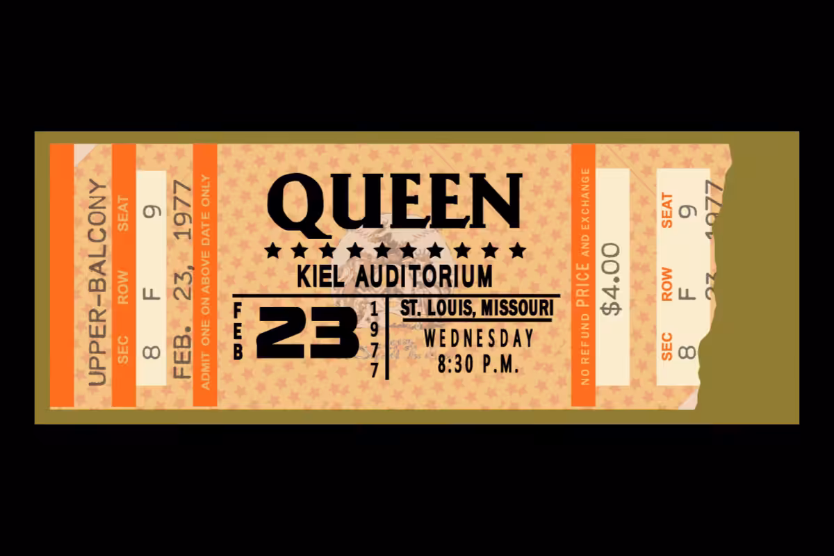 Classic Rock Concert Ticket Stub Generator #2