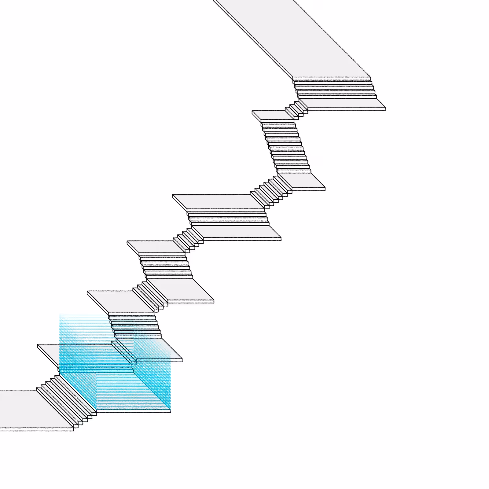 Stairs in a room #86