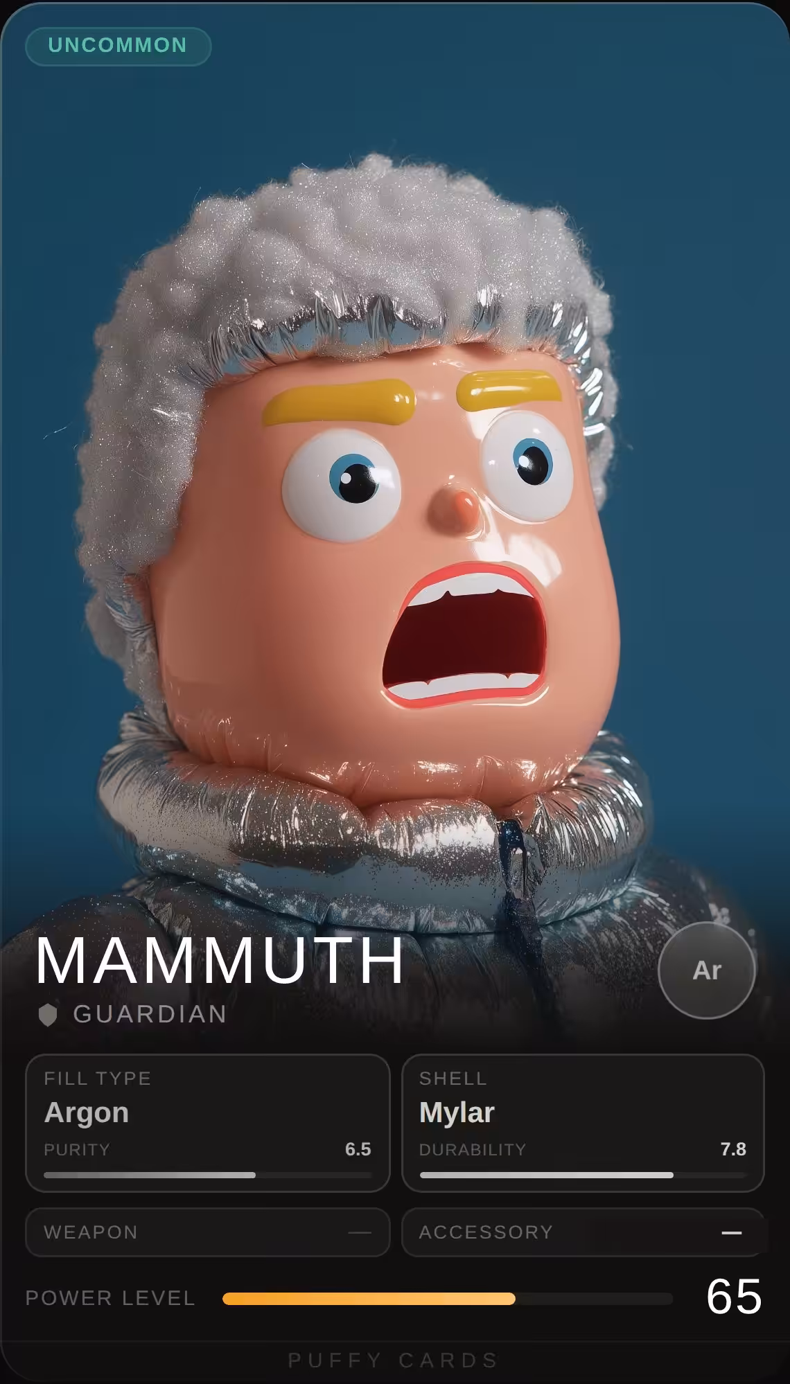 Puffy Cards: Mammuth