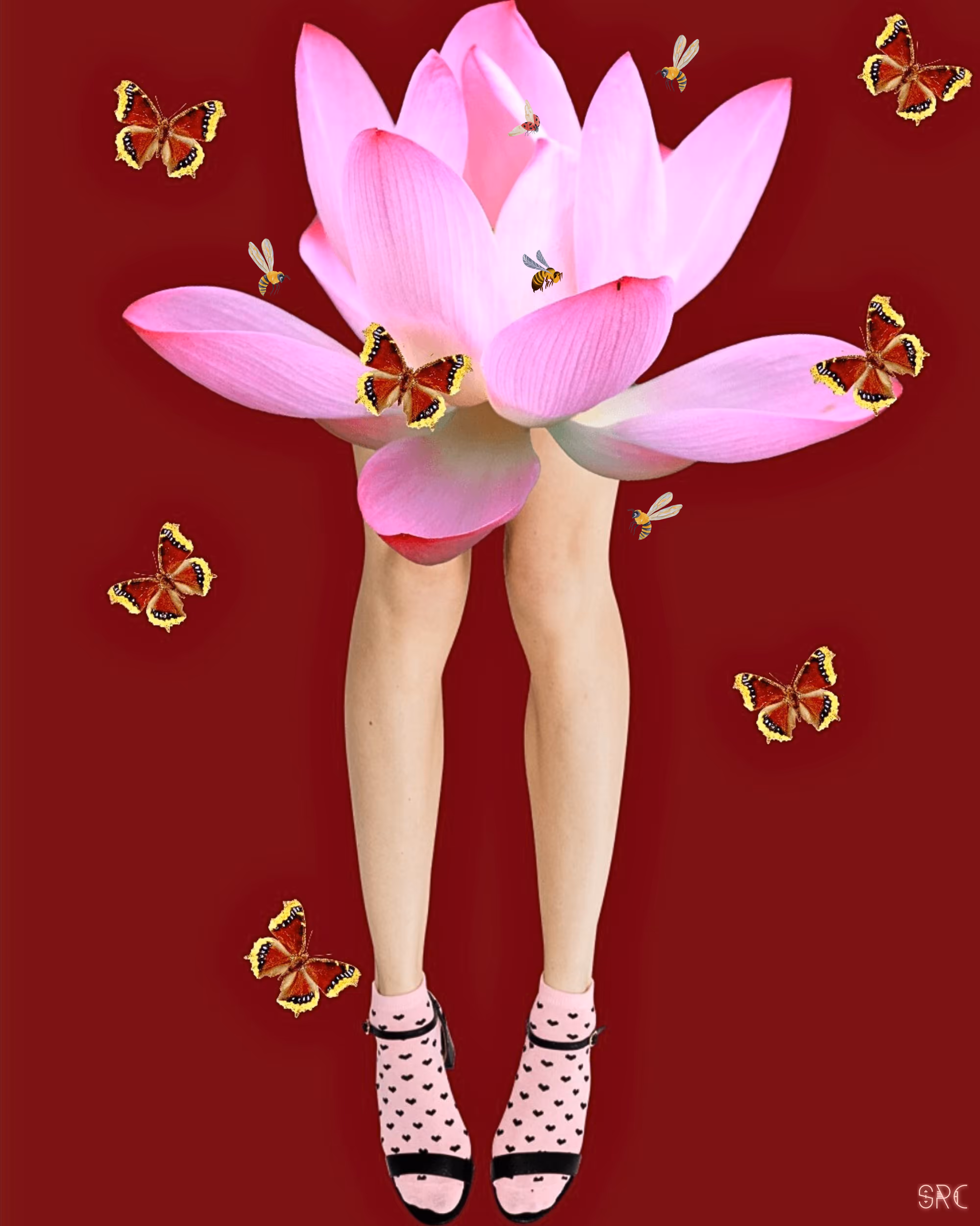 Mayhem: Pink Lotus Flower Girl