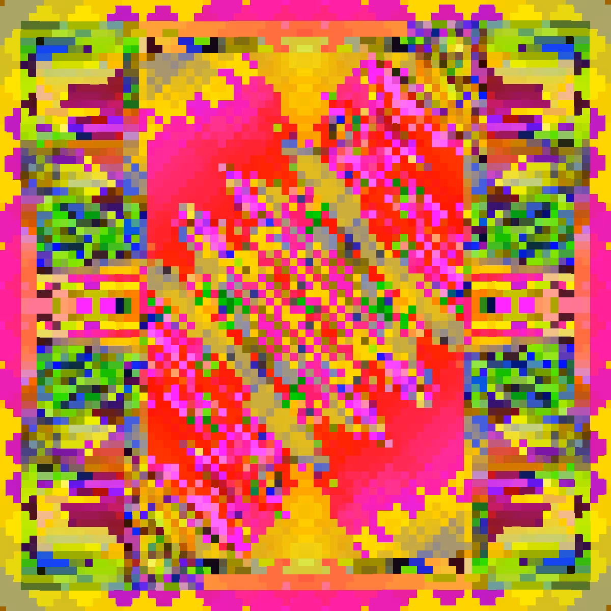 Psychedelic Dance of Pixels #44