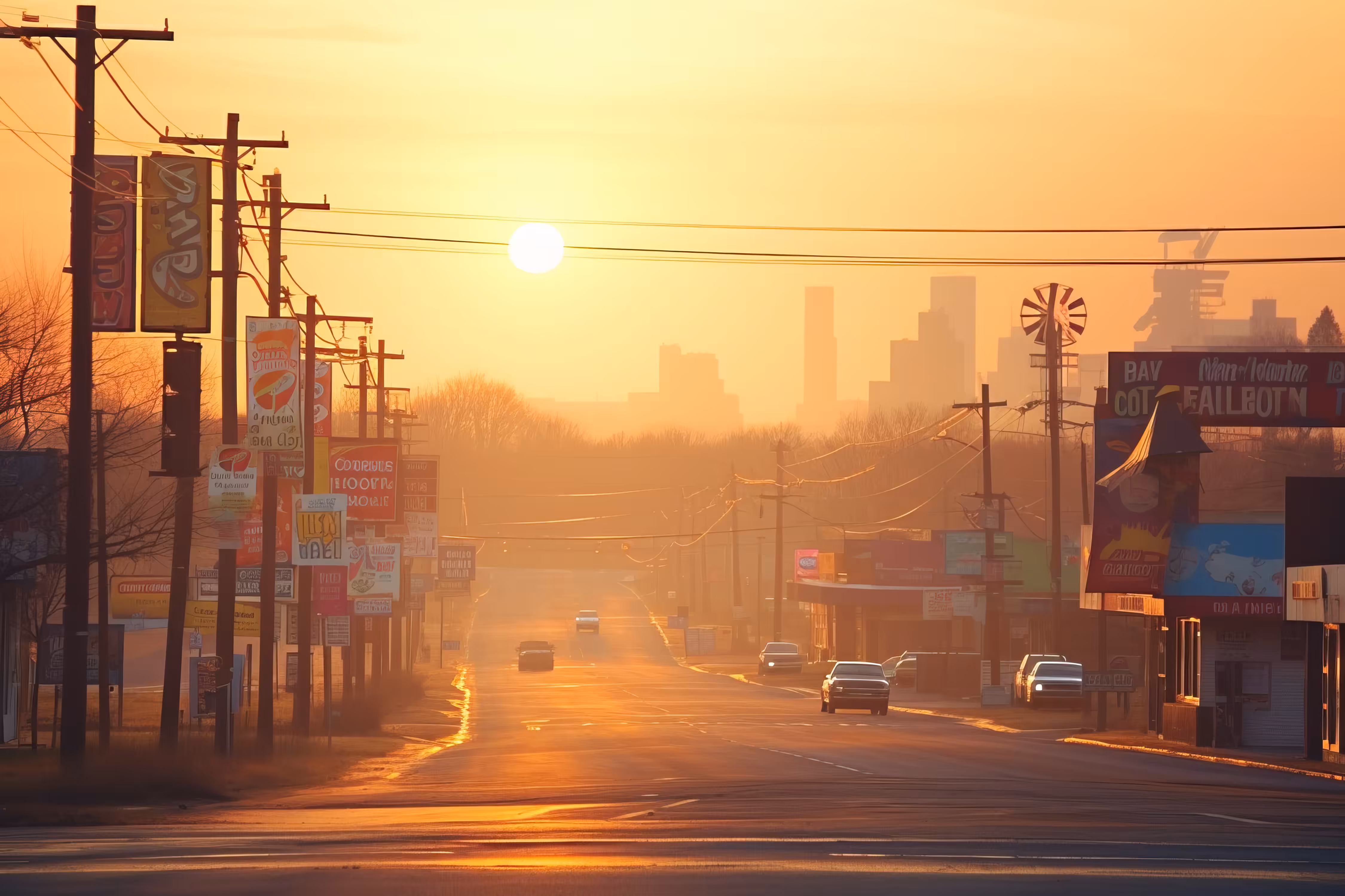 Boulevard At Sunset