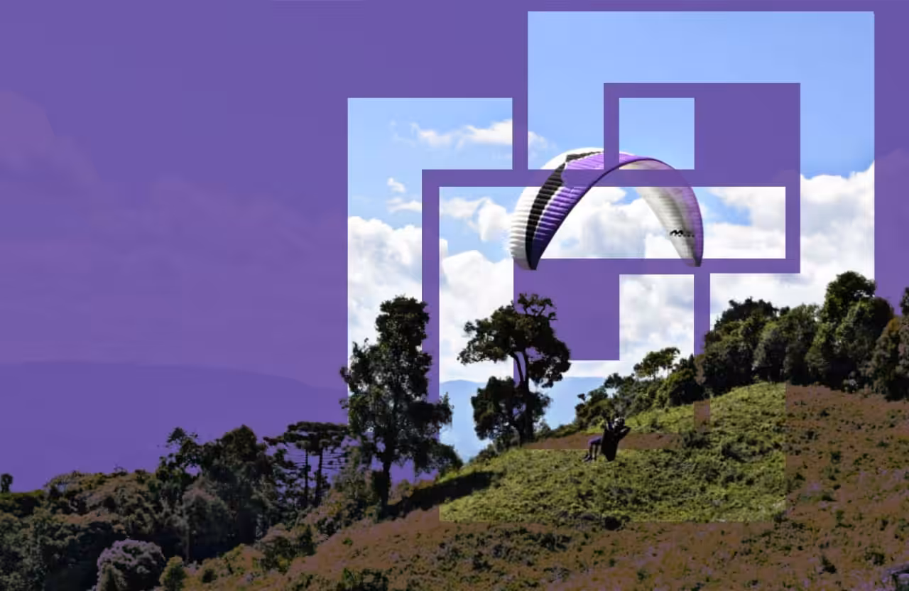 Paragliding flight
