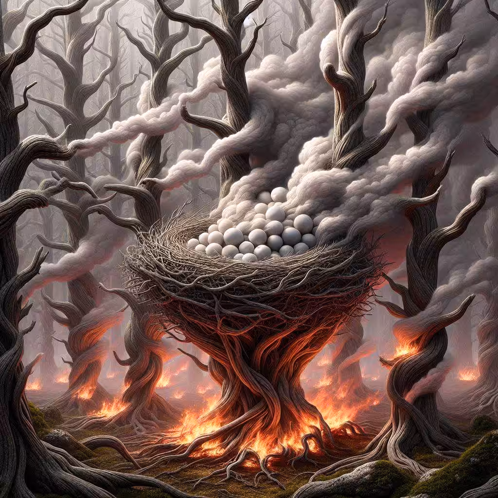  The dark flames
