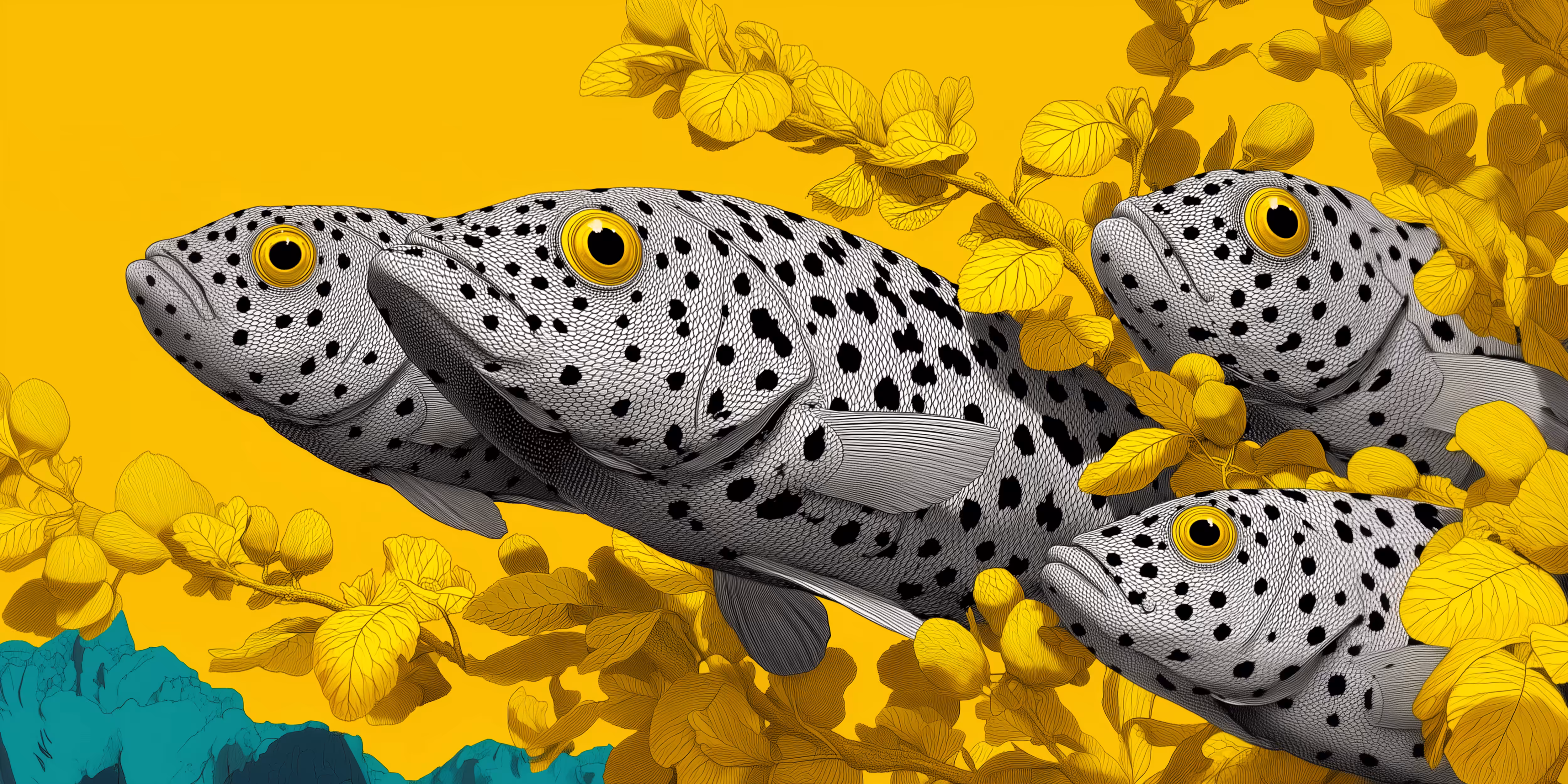 414 Yellow Spirit: Ethereal Fishes