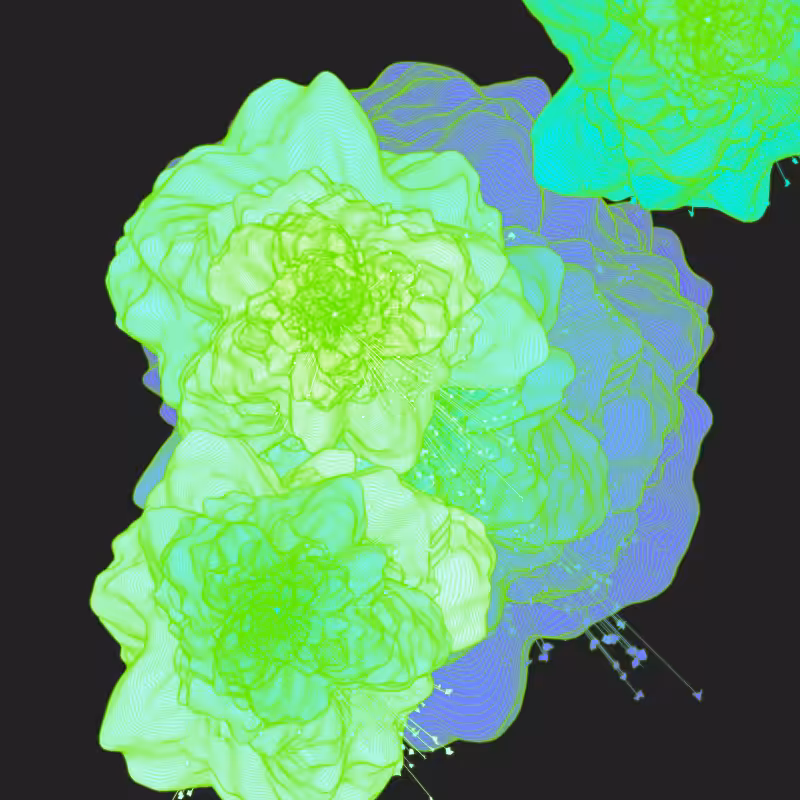 Bouquet of digital flowers #10