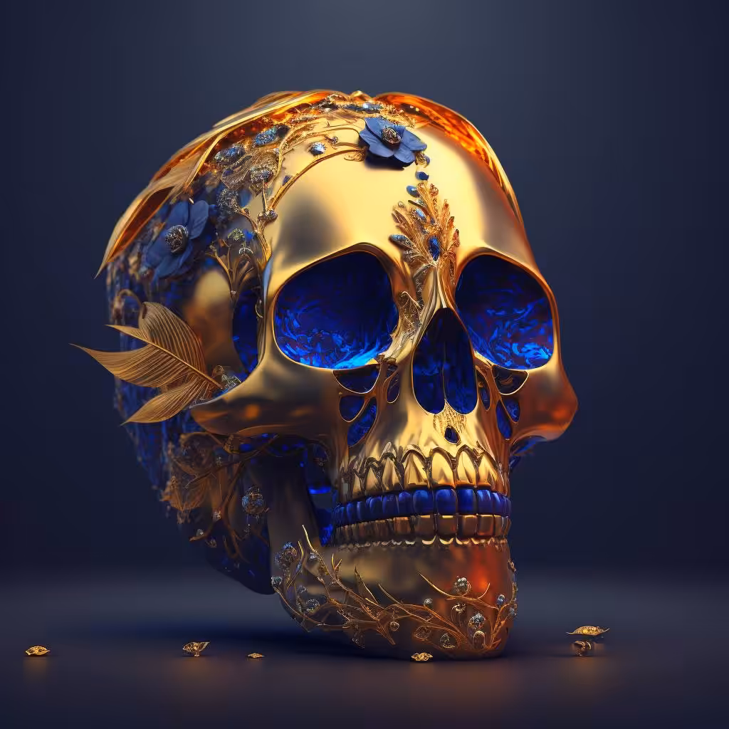 Sapphire skull #8