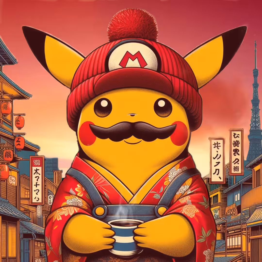 Ukiyo Pokeprints: PikaMario