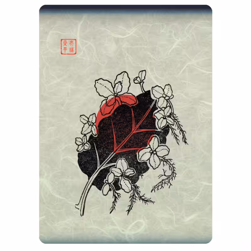 Zen flower card #2