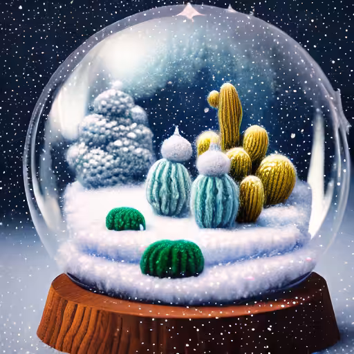 Magic winter crystal globe 005