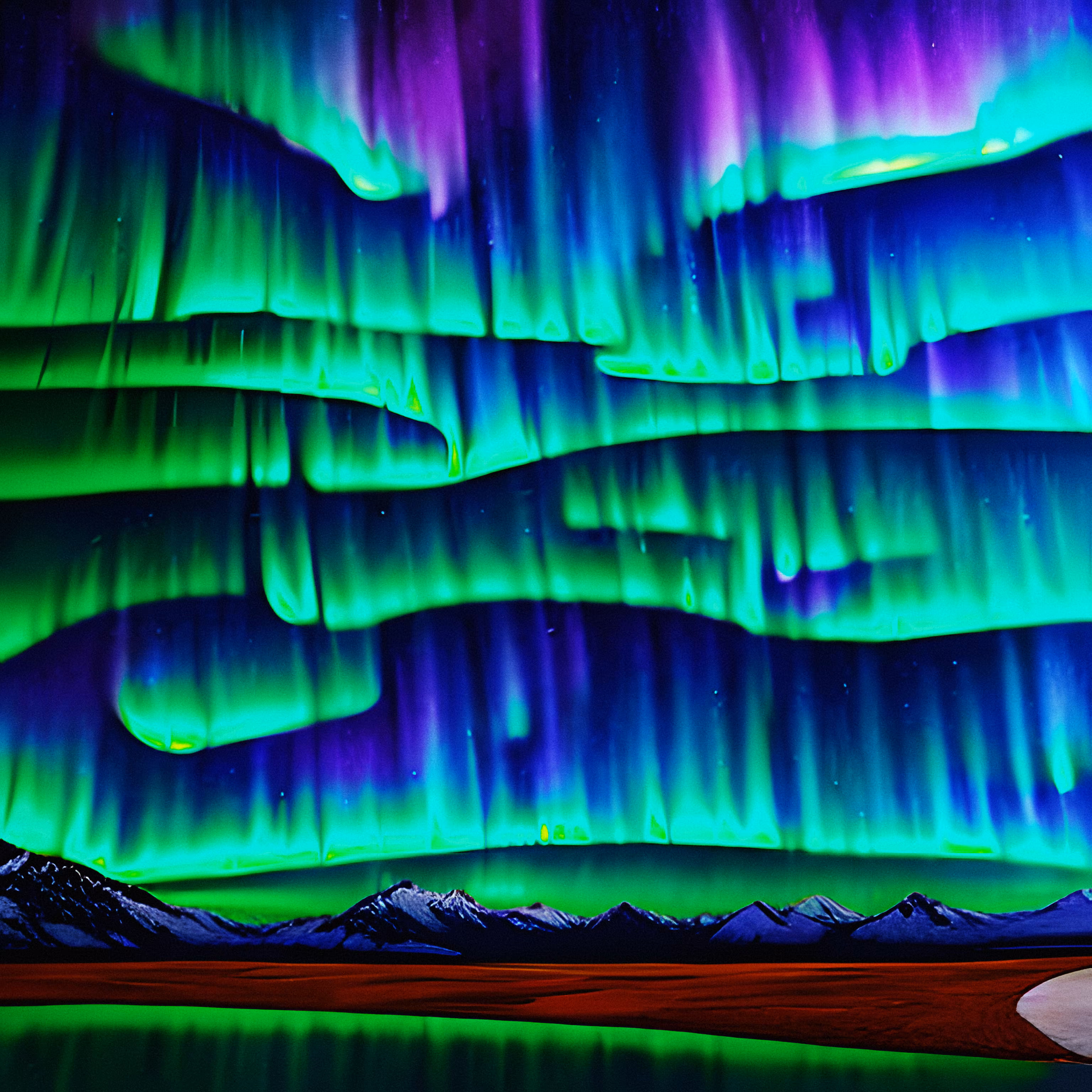 Aurora Borealis in Fort Yukon, Alaska