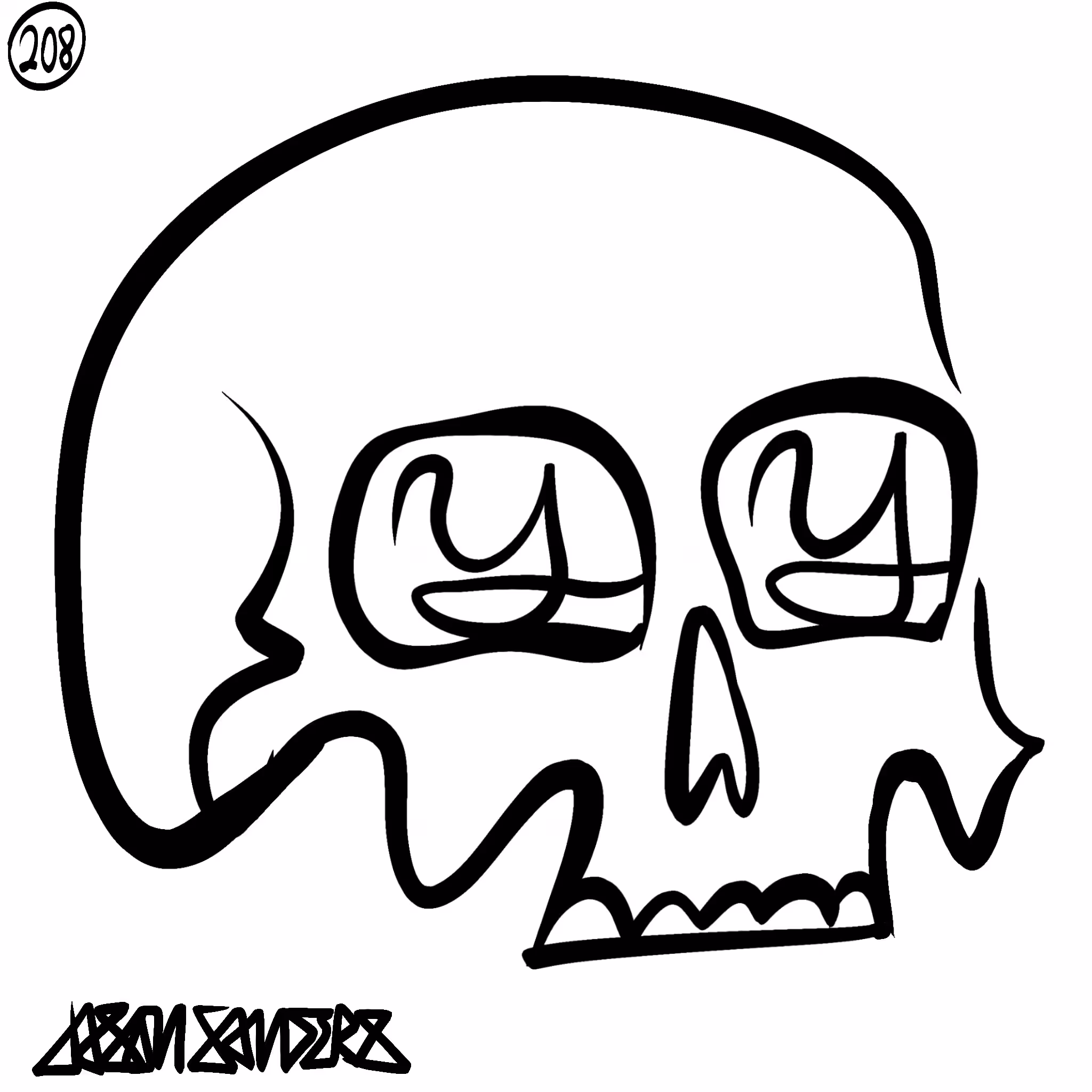 Skull Lines “Fifty-One” By DrainedEye | #208