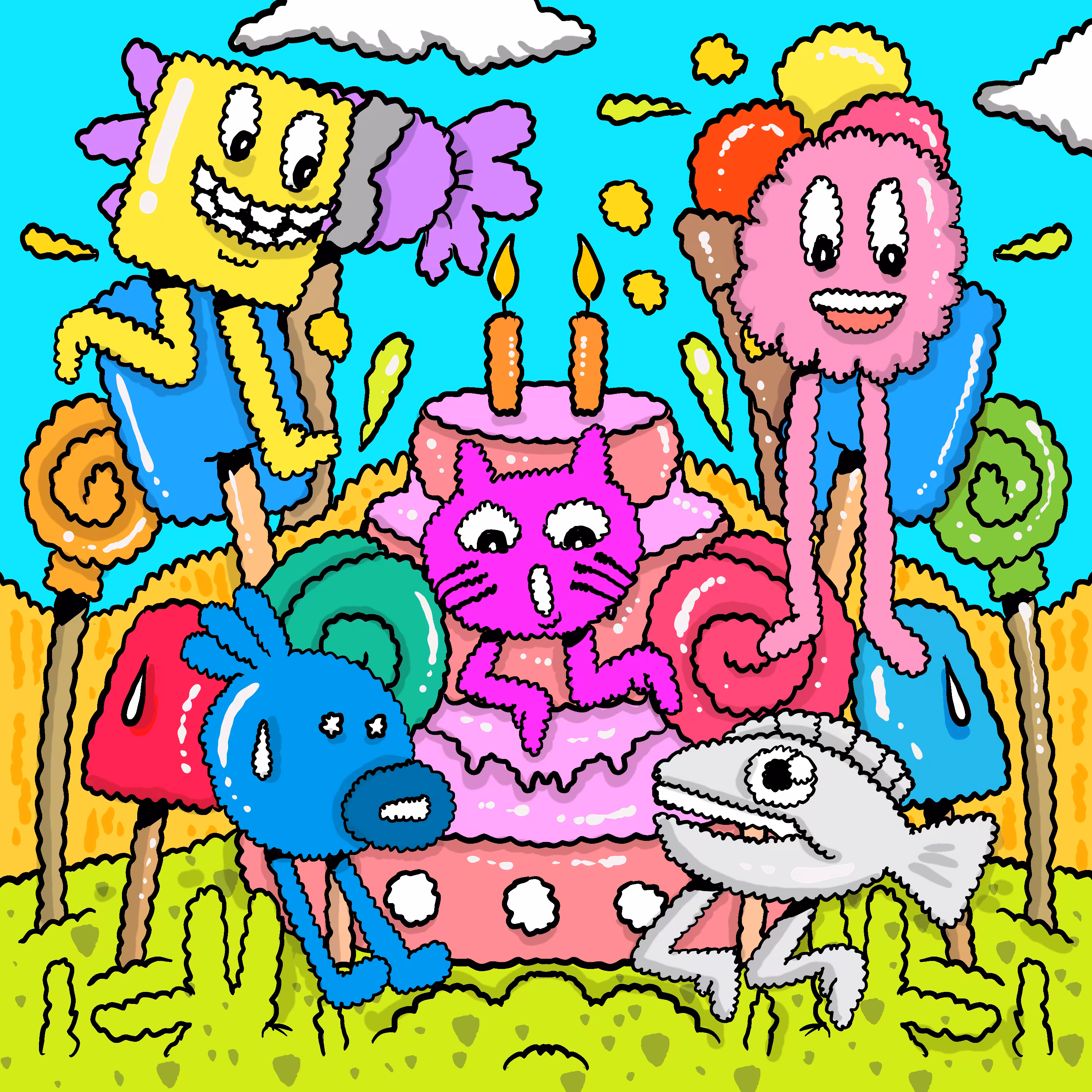 Doodle Distort Garden