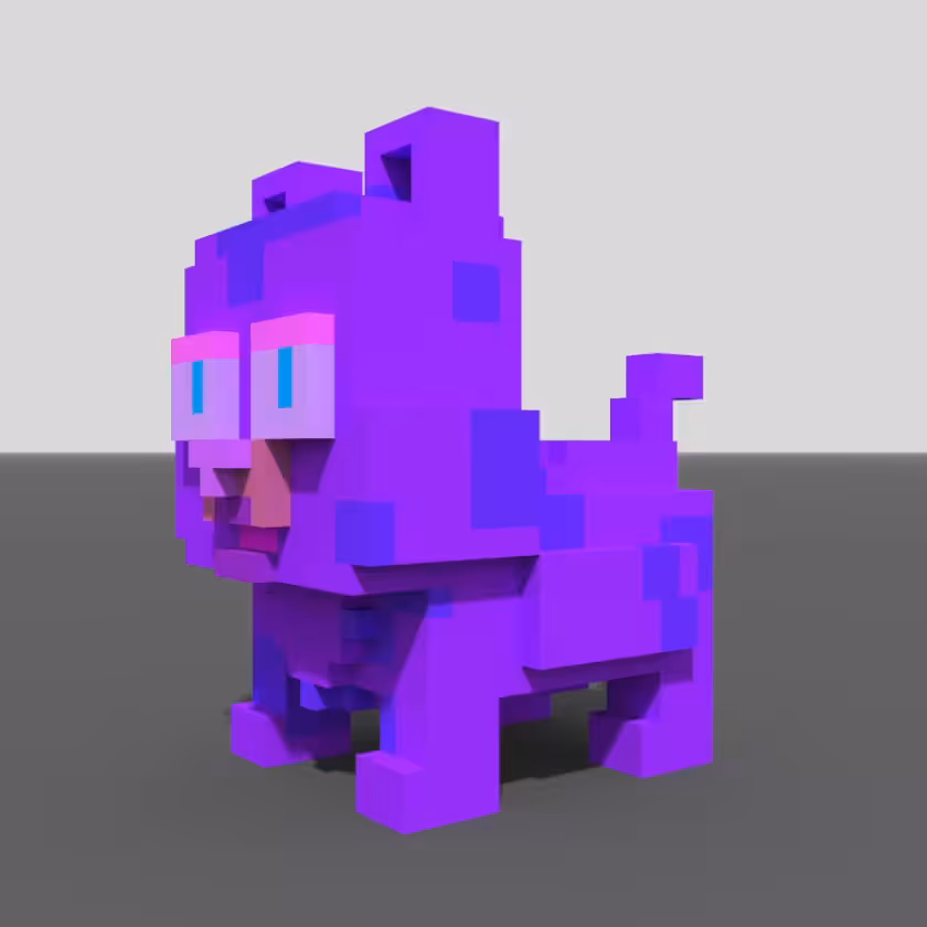 VOXEL CAT #012