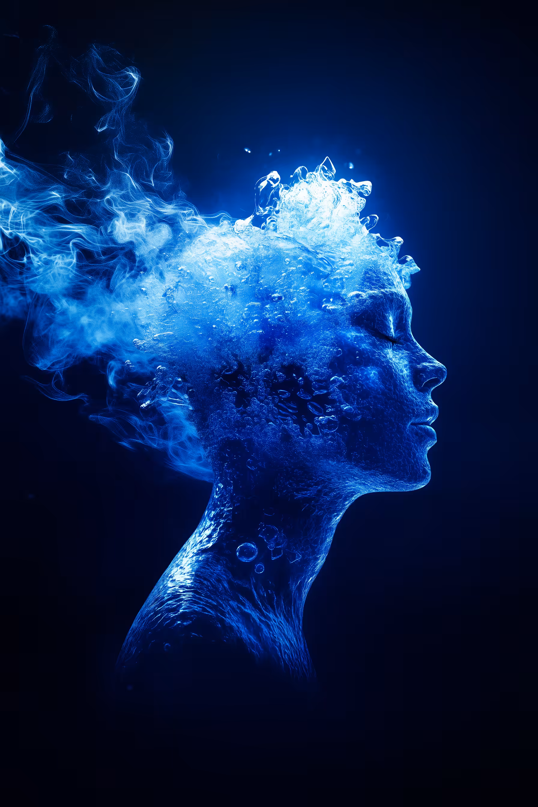 Blue Reverie : Essence of Fluid Thought