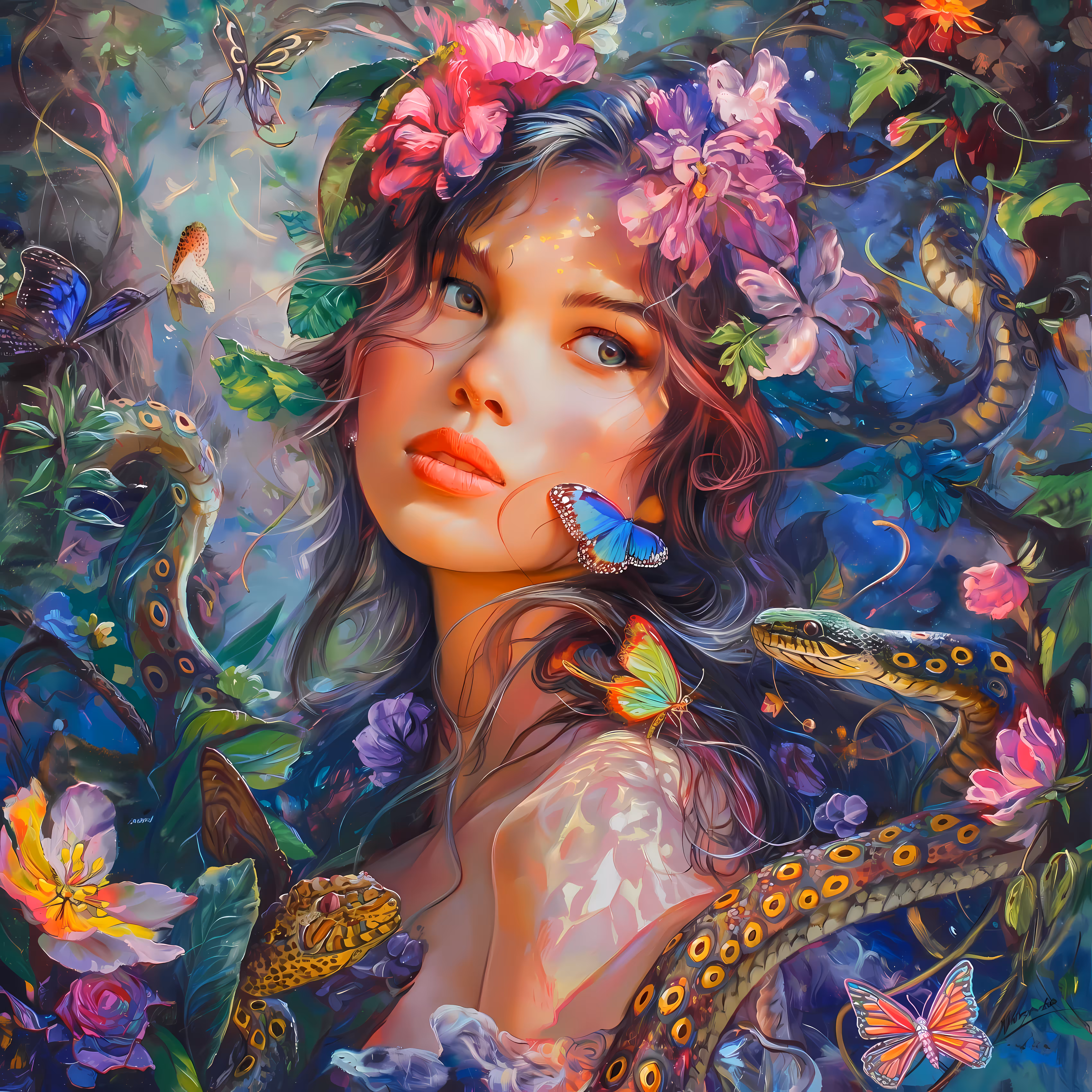 Snakes and butterflies 