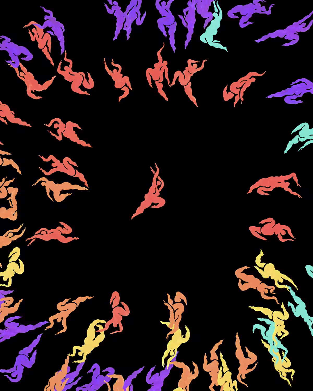IV. `FLOWER EXPLOSION´ Espiral Glitch Serie