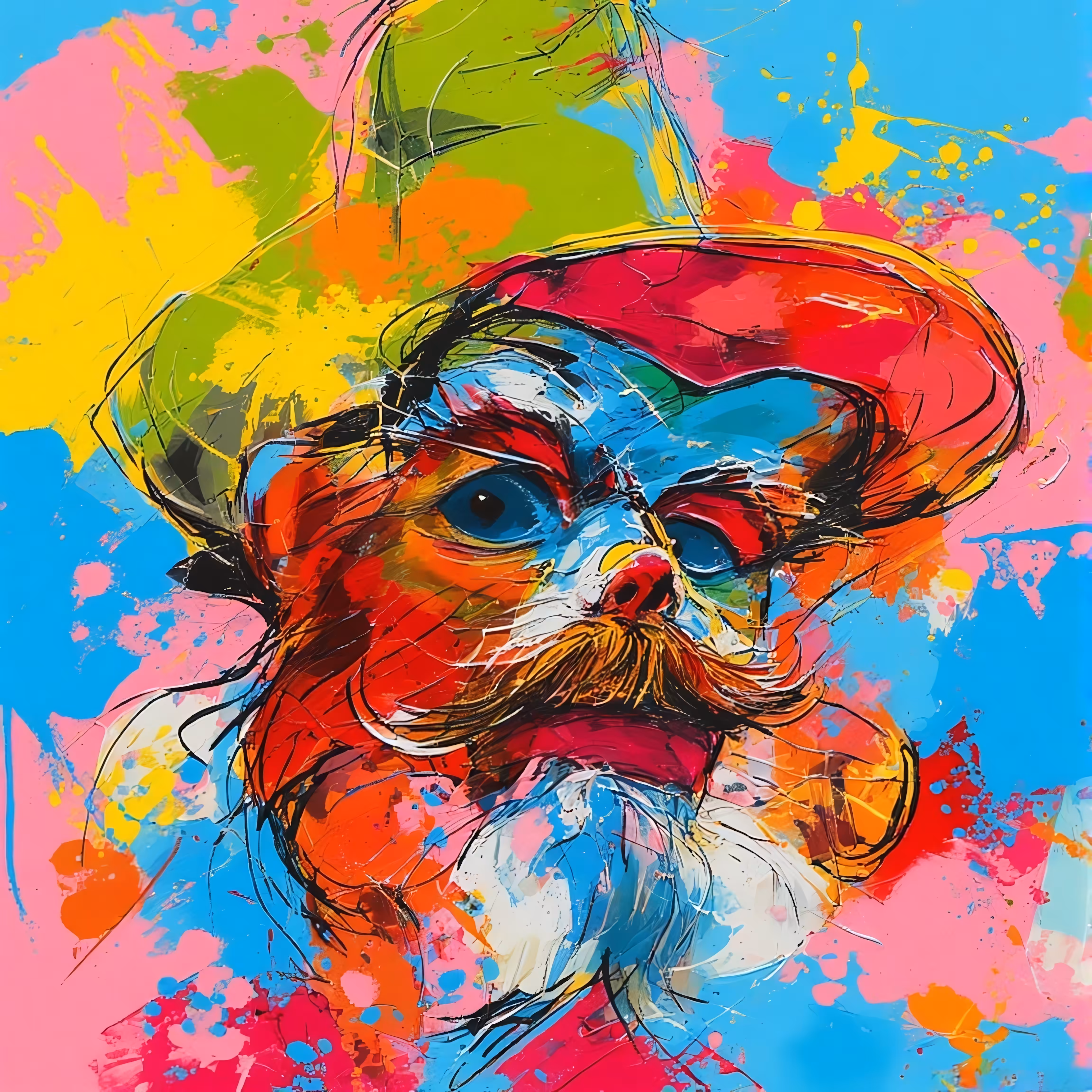 365 Brushstrokes of the Future: The Psychedelic Magician: A Portrait in Vibrant Colors