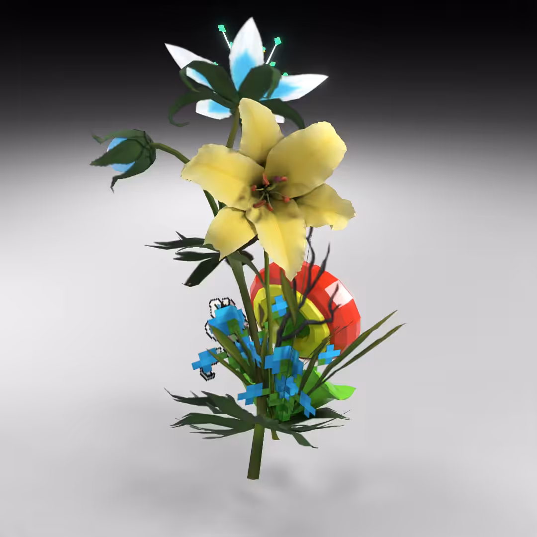 Hand-hacked Bouquet 39