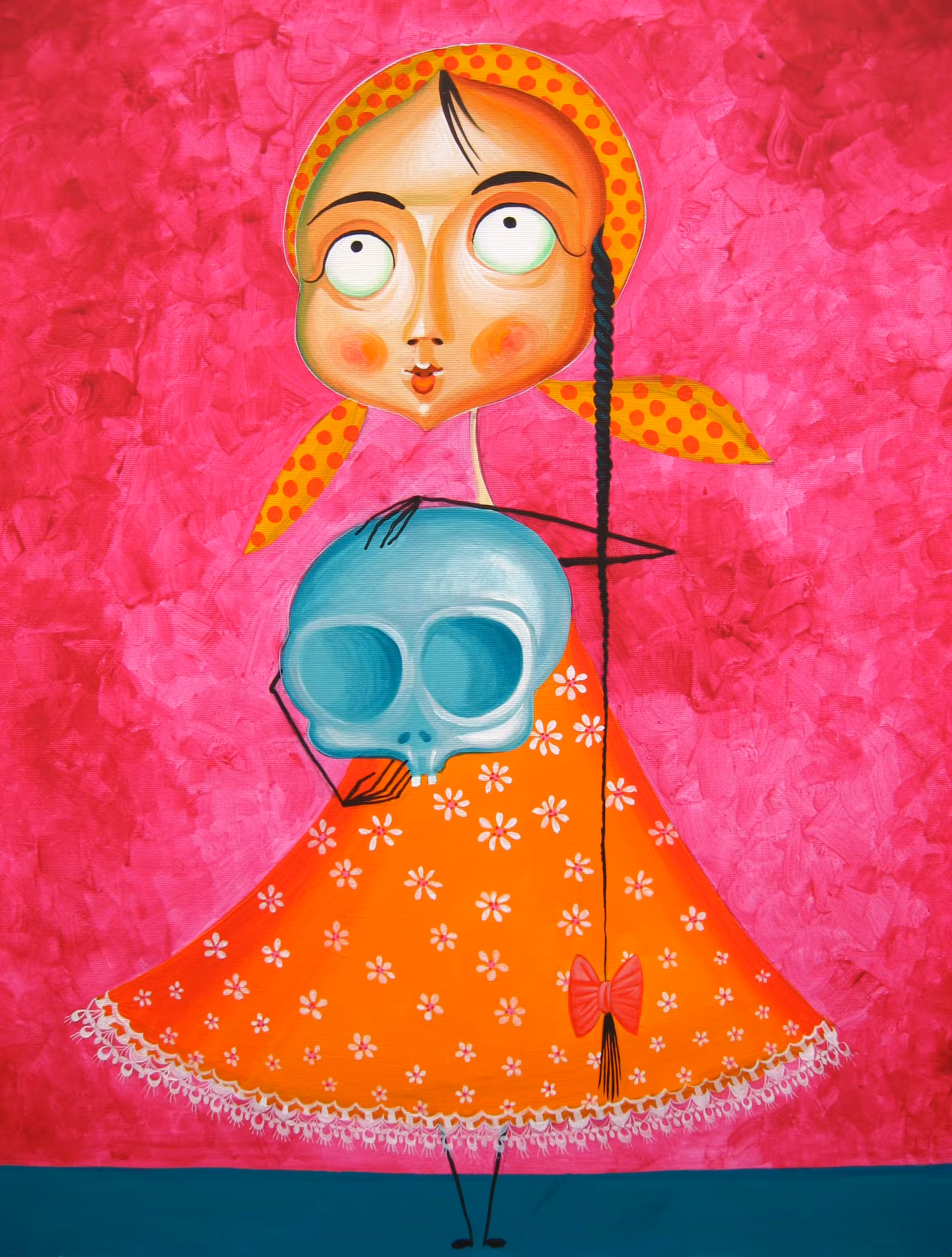 METACARTOON Collection- Little Girl with Toy Skull
