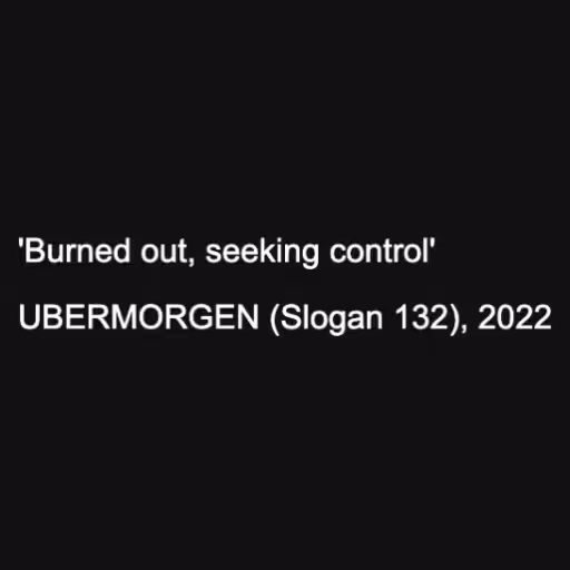 'Burned out, seeking...