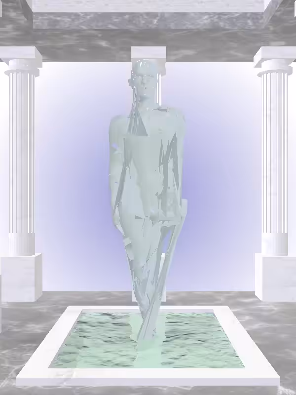 HeavenComputer: The Plotting Matte Pale Green Man #3069