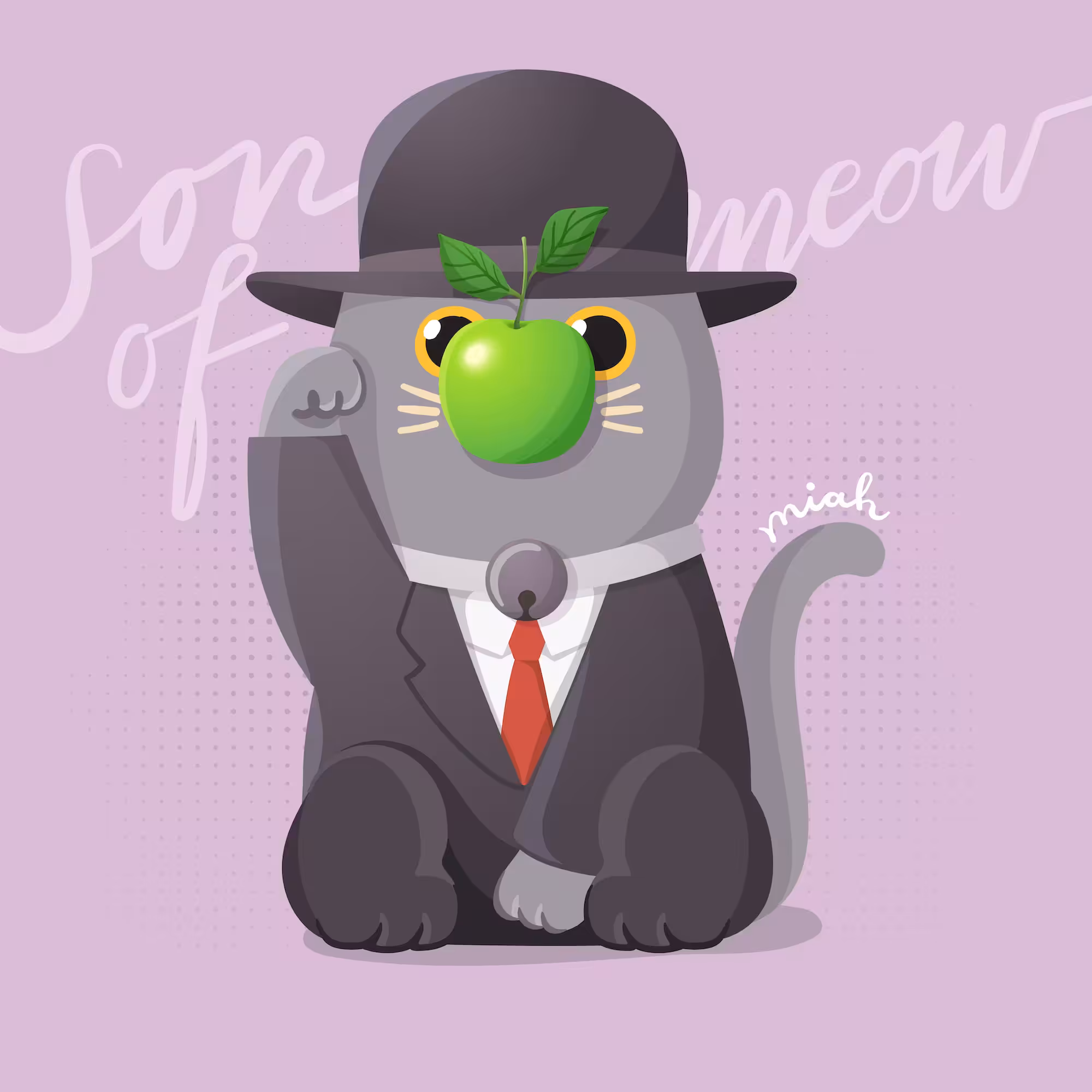 Manekineko x Famous Painting #1 : The Son of Meow