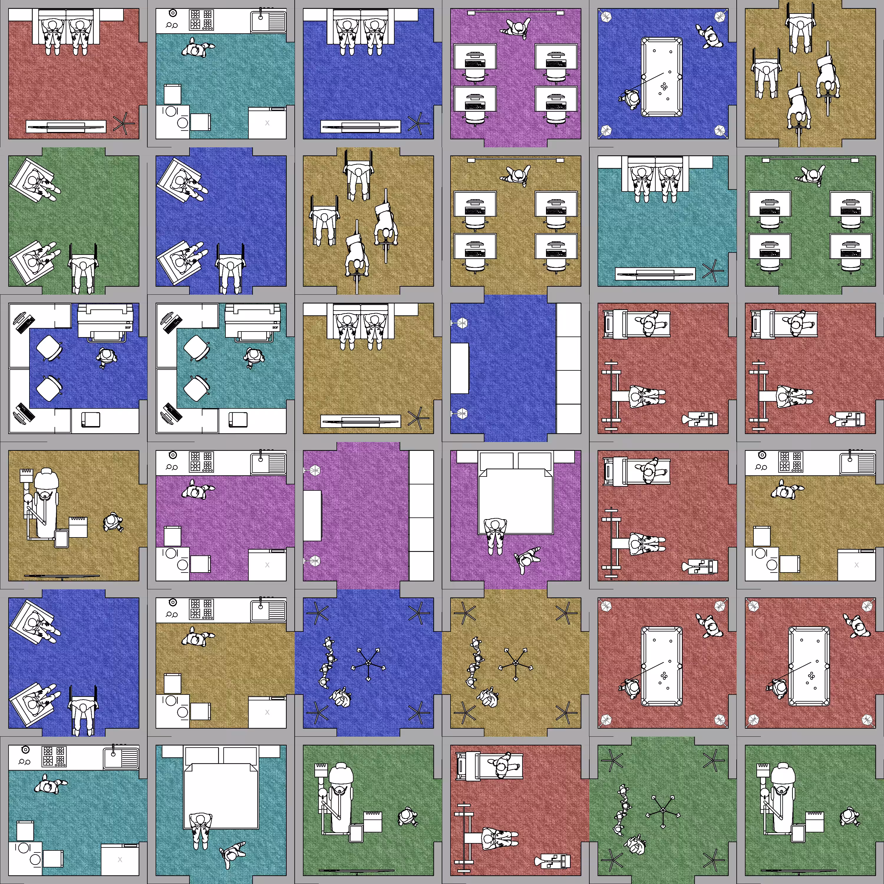Harlequin block building #4