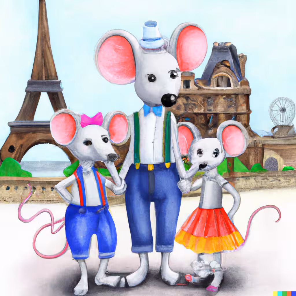 Mouse Trip to Paris No. 1
