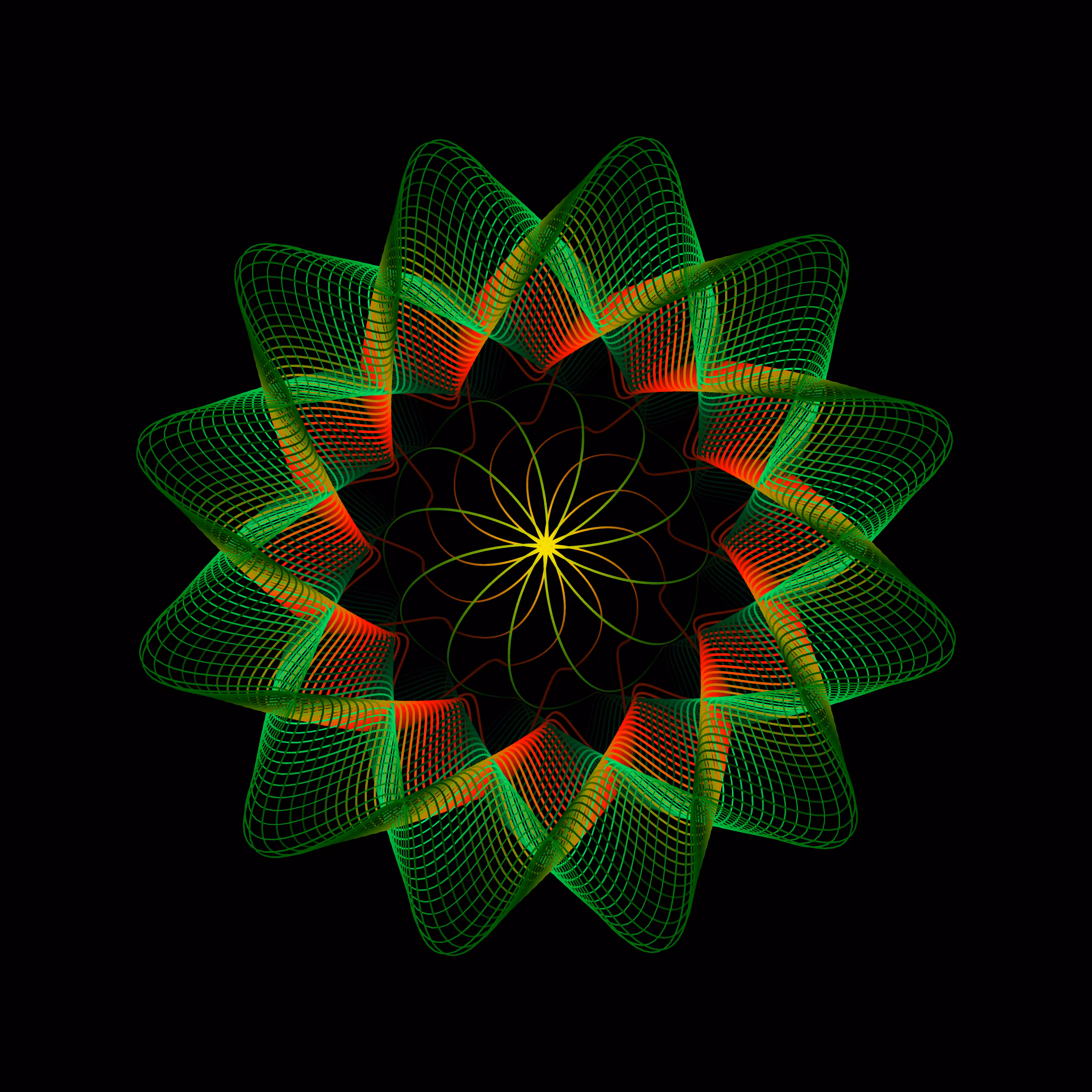 Math Flower #4-c